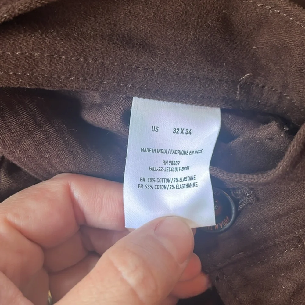 Todd Snyder Moleskin Carpenter Pants size 34x32 NWT